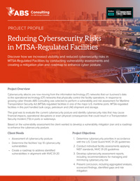 Reducing Cybersecurity Risks in MTSA-Regulated Facilities