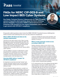 NERC CIP FAQs NERC CIP FAQs